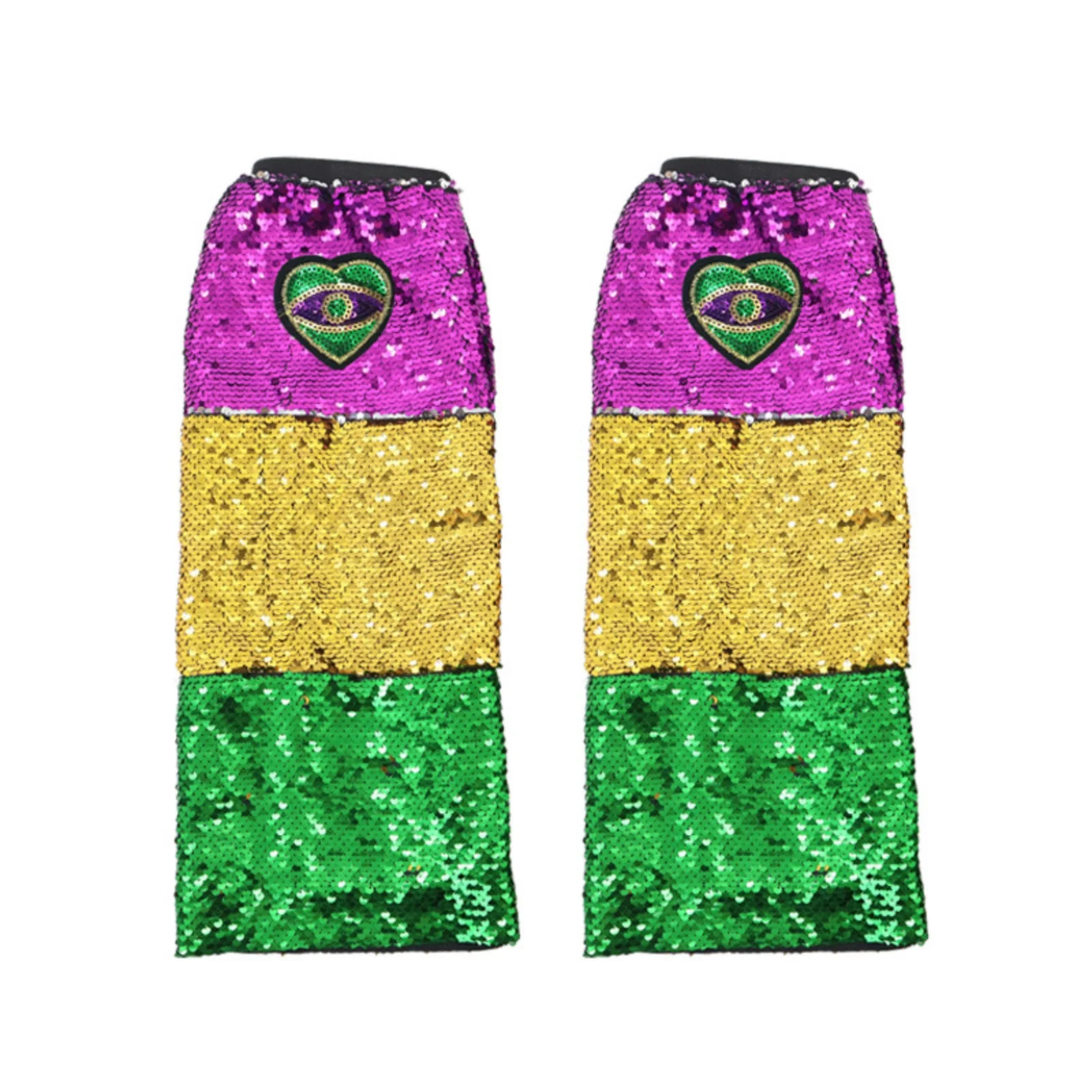 2025 كرنفال الكرة موضة معدنية الترتر تدفئة الساق فستان سهرة متابعة الأداء الدعائم Calcetines Mujer جوارب السيقان #2