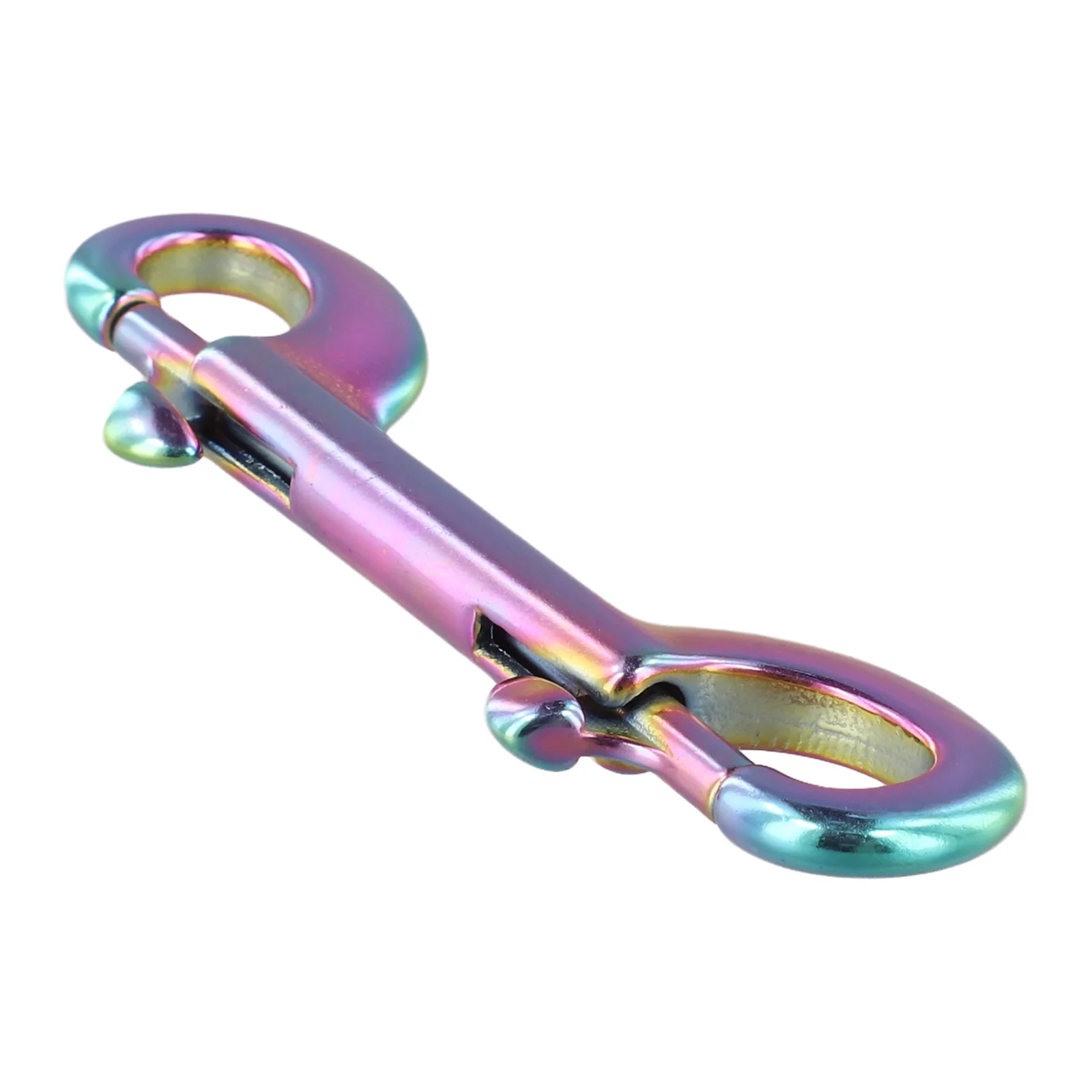 316 Stainless Steel Diving Double End Hook Snap for BCD Weight Belts and Marine Usage with Secure Screw Lock Mechanism