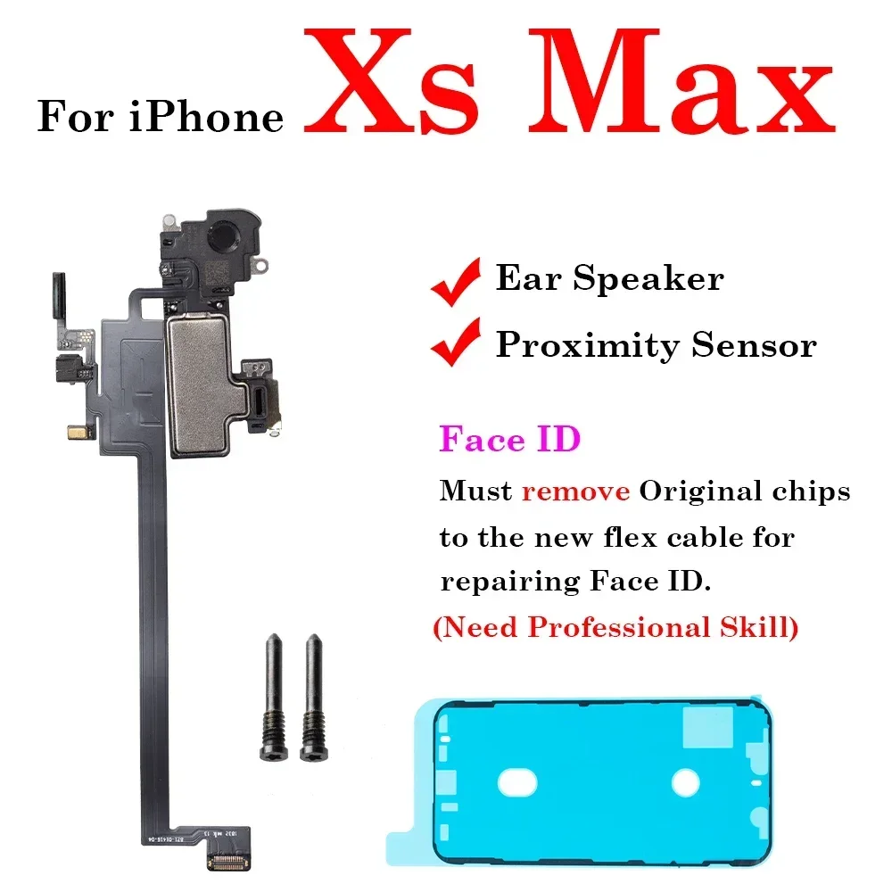 

1Pcs High Quality Earpiece Speaker With Proximity Light Sensor Flex Cable For iPhone X XR XS MAX Ear Speaker Replacement Parts