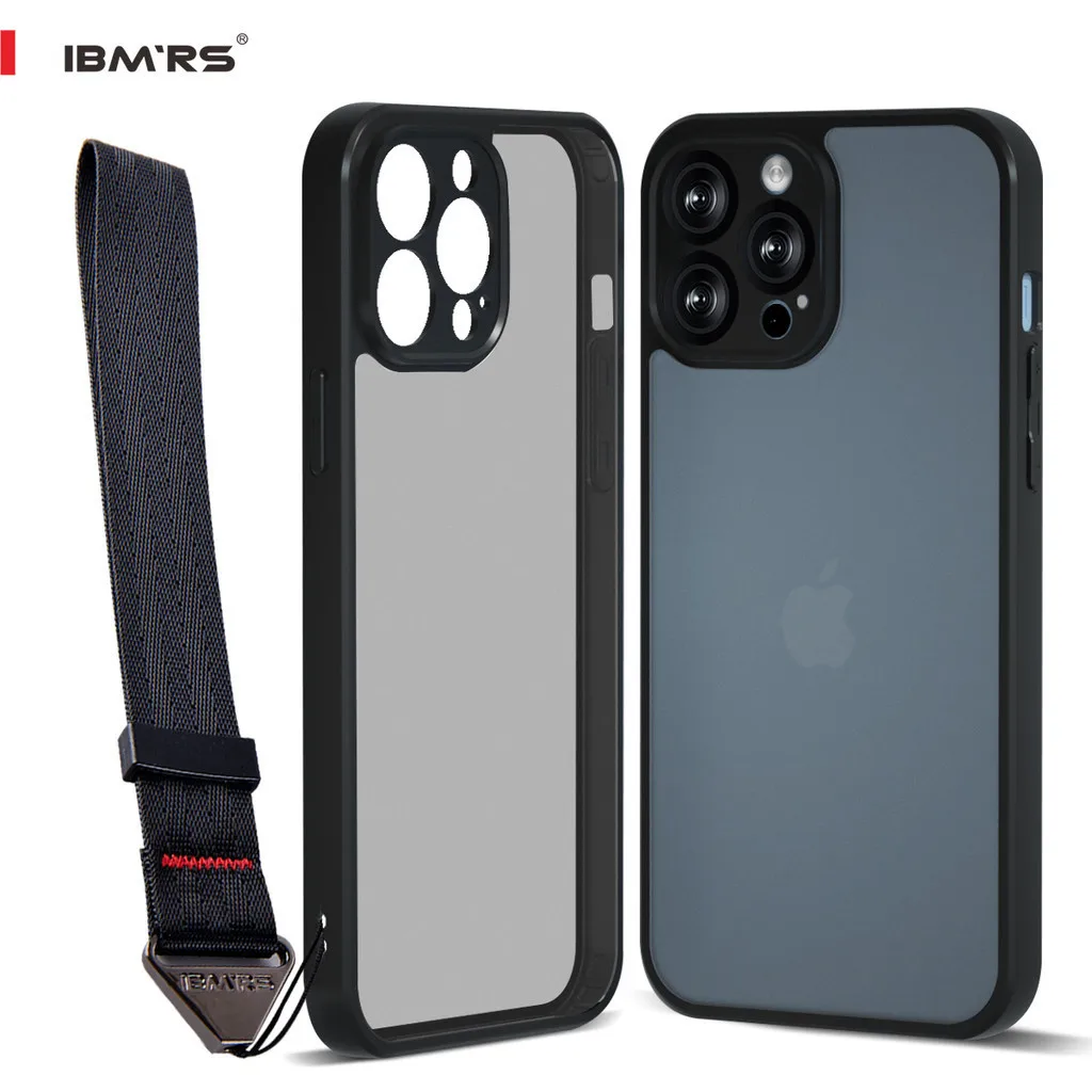 

IBMRS Shockproof Case For Apple iPhone 13 Pro Max，camo Transparent Airbag Bumper Phone Cover Case(Comes with wrist strap)