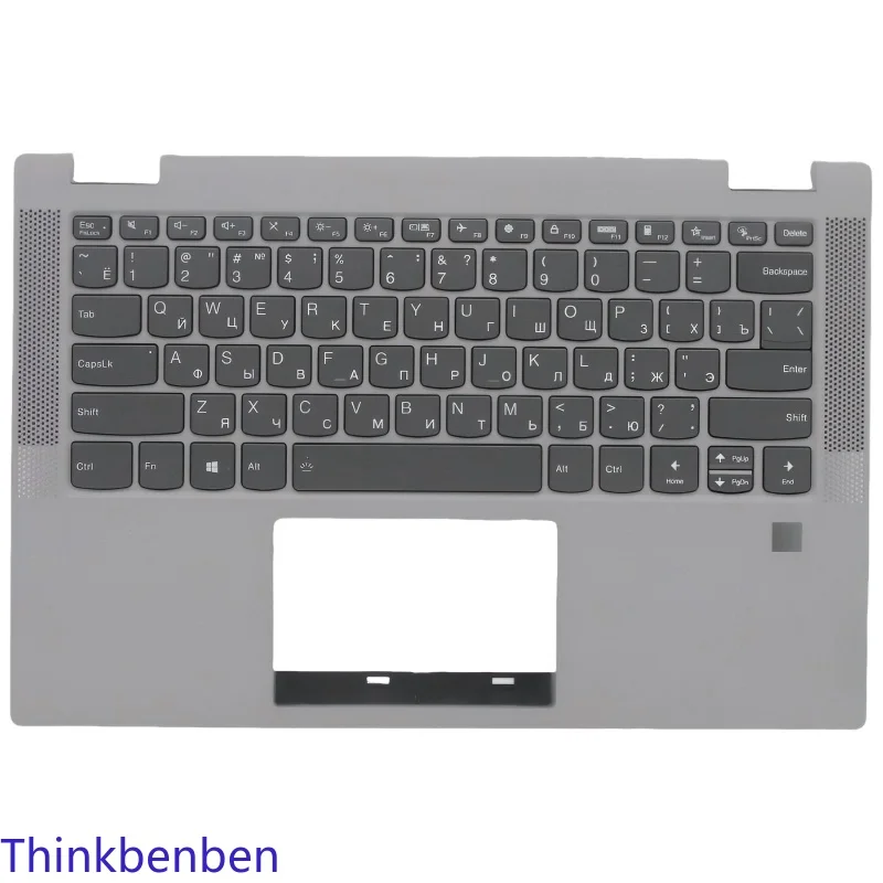 

RU Russian Keyboard Platinum Grey Upper Case Palmrest Shell Cover For Lenovo Flex 5 14ALC05 14ITL05 14ARE05 14IIL05 5CB0Y85375