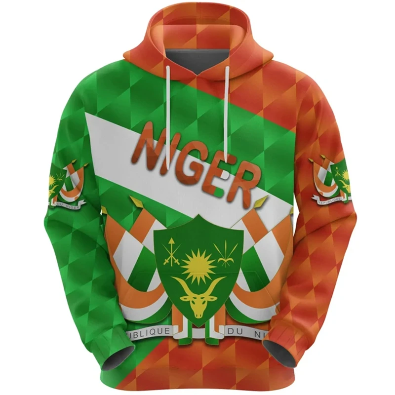 

Niger Flag Map Graphic Hooded Sweatshirts NE National Emblem Hoodie For Men Clothing Casual Male Hoody Sport Boy Pullovers 2024