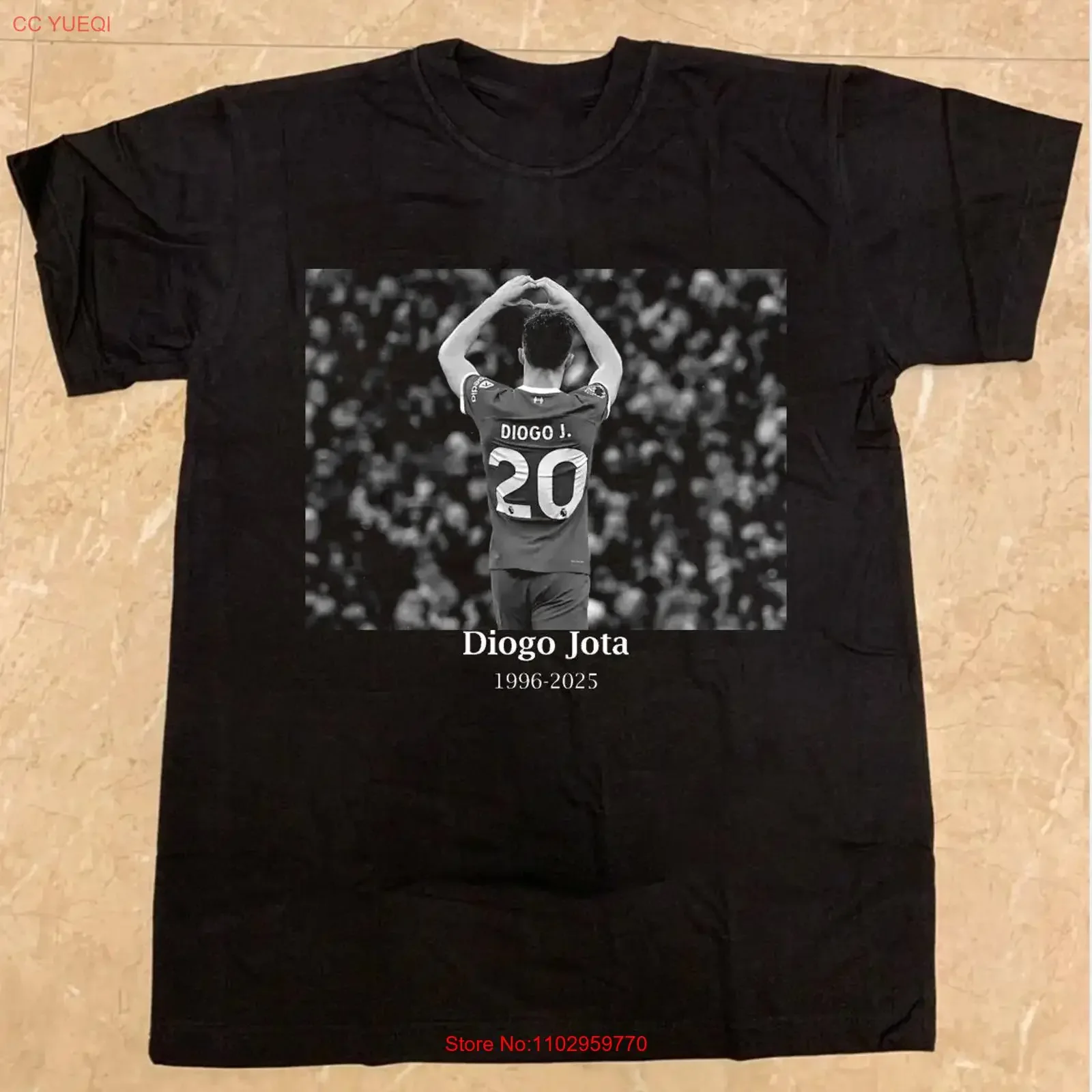 Camiseta Rara Diogo Jota 1996 2025 TMB5485 Vintage Lavada con Diseño Gráfico Elástica Elegante Suave Cómoda