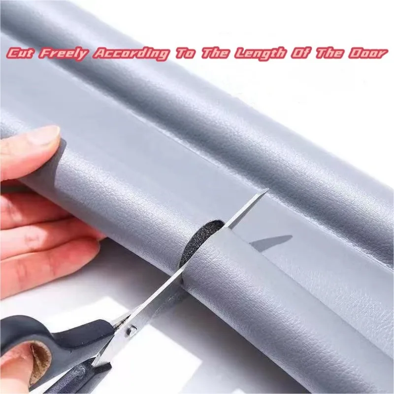 Leather Door Seam, Door Bottom Sealing Strip, Gap, Sound Insulation, Bedroom Insect And Wind Resistant Strip, Dustproof Sticker