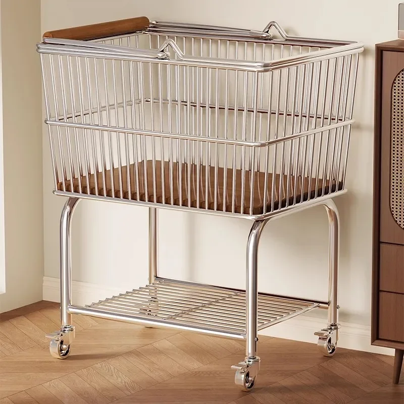 Medieval dirty laundry basket, household bathroom clothes storage basket, laundry basket, crevice trolley rack, high value.