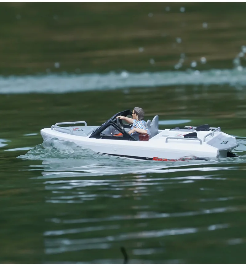 1/12 rc 693 daleký ovládání speedboat 2.4g vysokorychlostní bezuhlíkový motors elektrický watercraft modelka voda zábava hračka dar