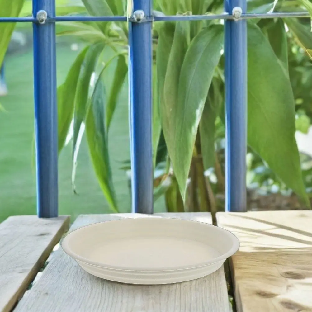 4Pcs Round Plastic Planter Tray Thickened Flower Pot Saucer Indoor Outdoor Water Catcher Drip Tray Garden Pot Base 19Cm