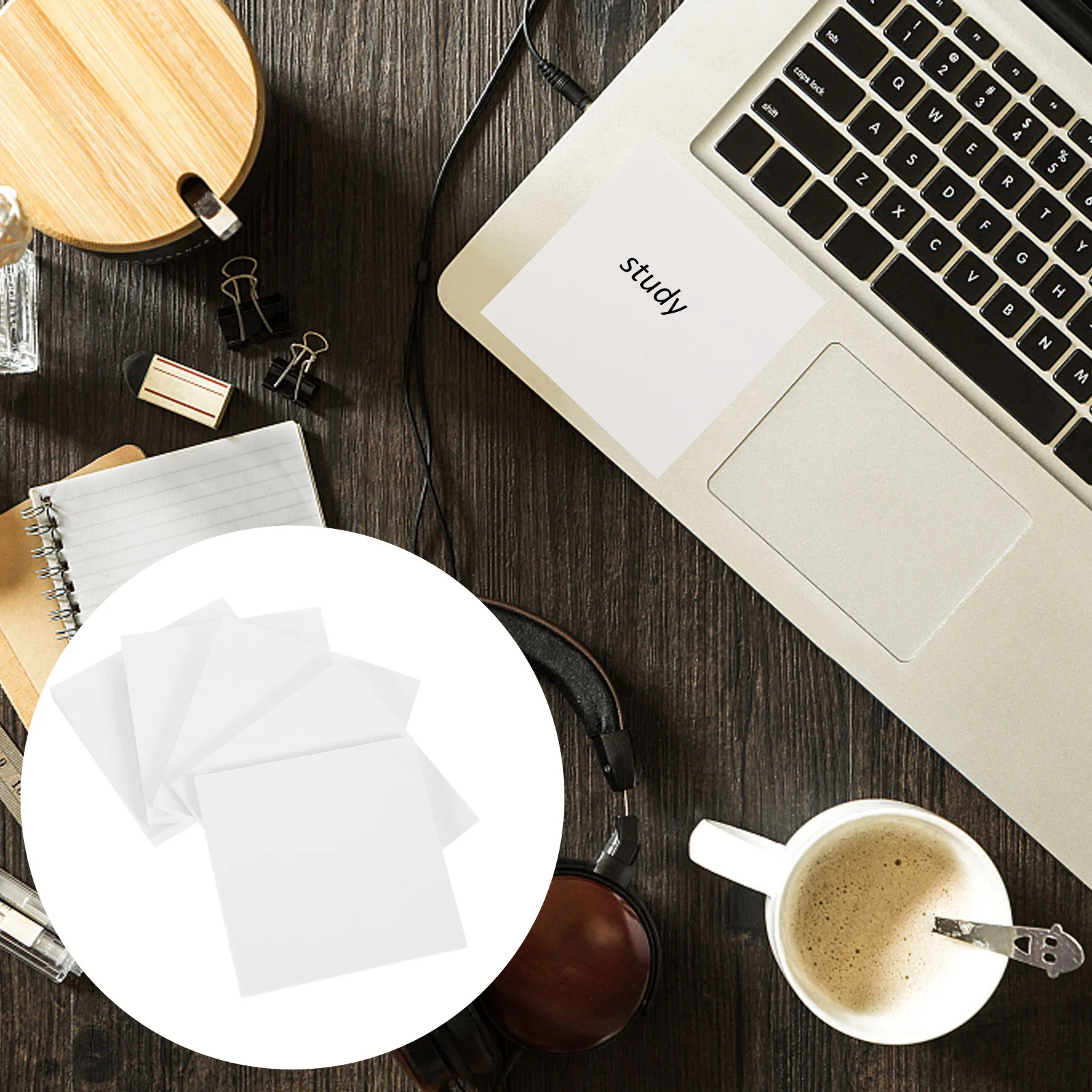 

5 Books Multi-Use Adhesive Memo Stickers Strong Sticky Portable Notepad for Books Files No Residue Tear-Off Note Pads