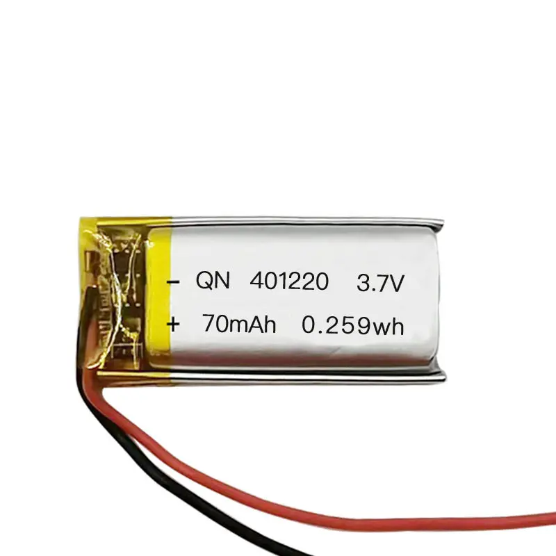 401220 3.7V 70mAh 0.259Wh Rechargeable Battery For Fingerprint Locks Smart Wearable Bracelets Lithium-ion Battery