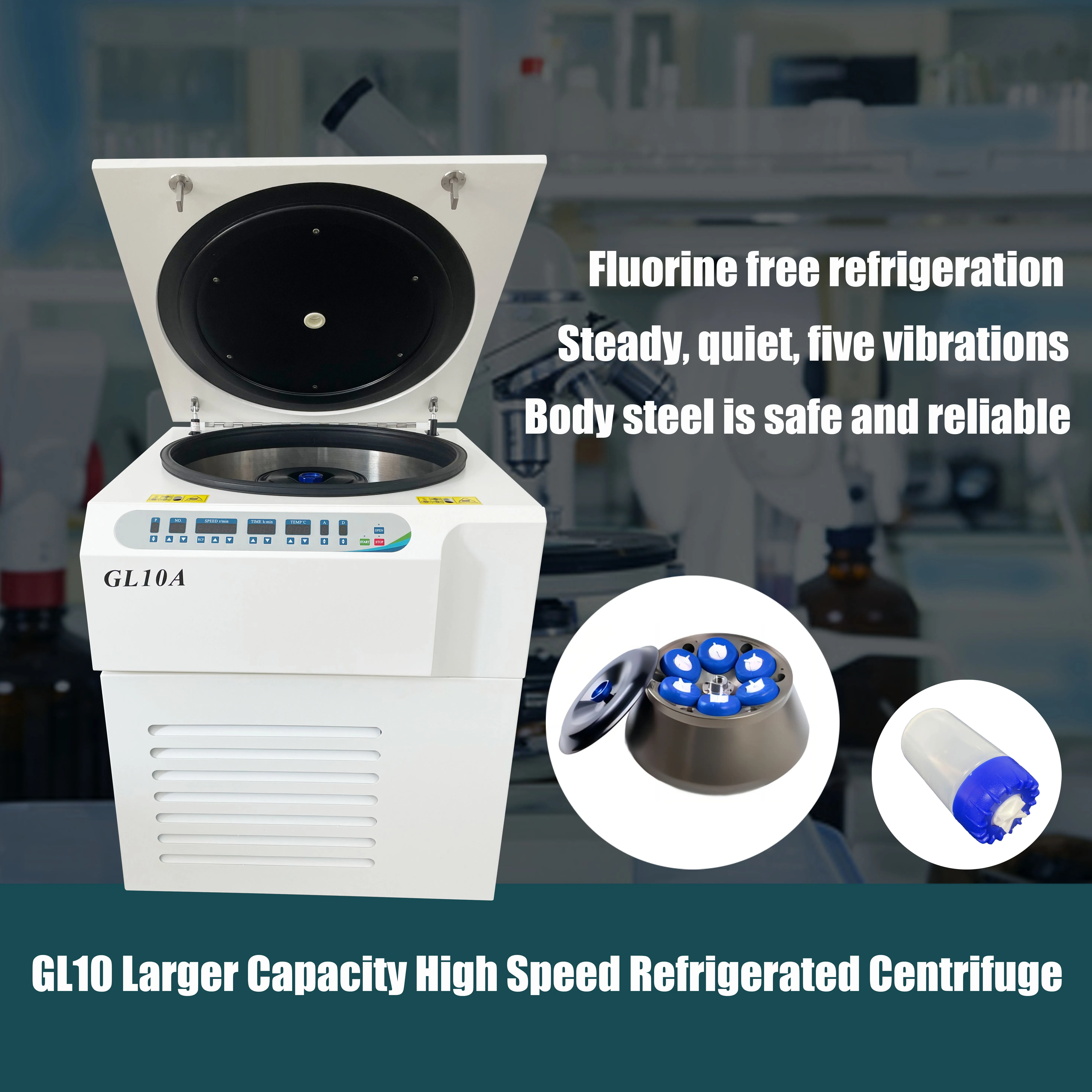 LSDBIO GL10A Capacità massima medica economica 6x1000 ml refrigerata ad alta velocità -20 ℃ ~40 ℃   Centrifuga da laboratorio per macchine