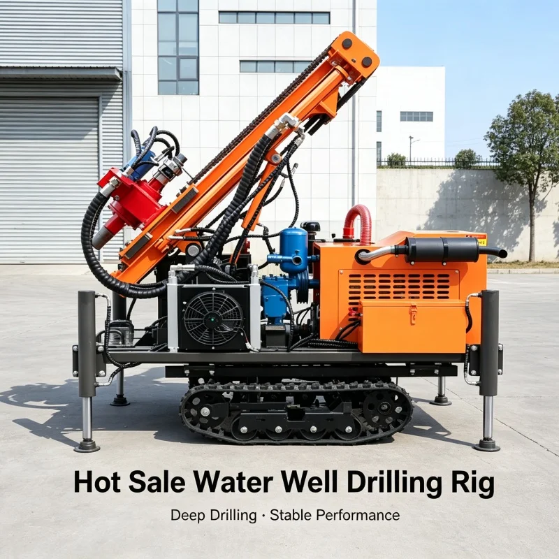 Customized Construction Site Crawler Full Hydraulic Drilling Rig, Deep Well Water Intake Machine for Farmland & Orchard