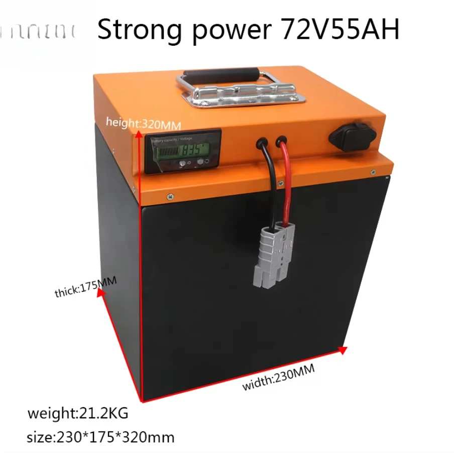 حزمة بطارية ليثيوم أيون 60 72 فولت 60 فولت 72 فولت 32ah 35ah 40ah 45ah 48ah 50ah 60ah 100ah