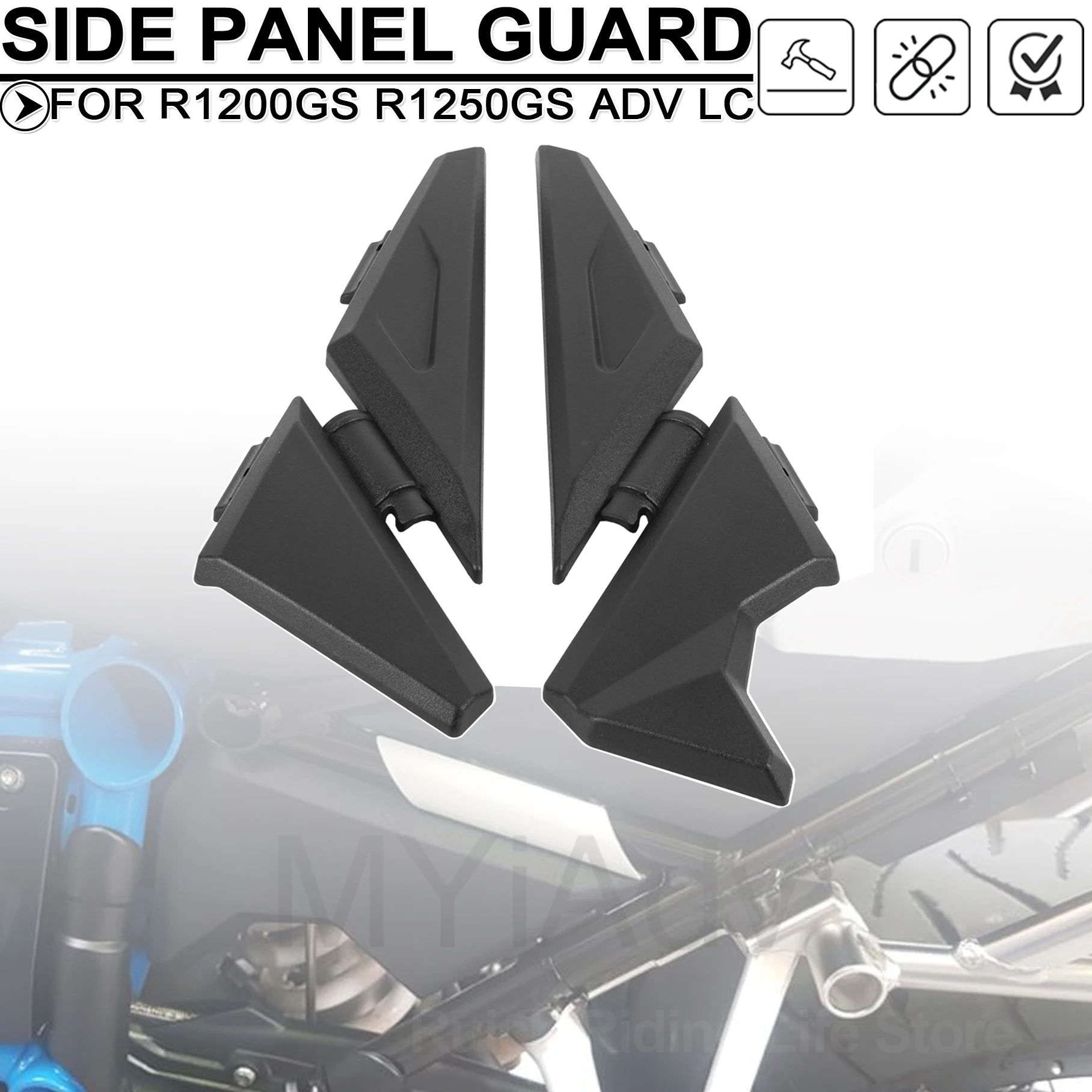 Motorcycle Upper Frame Infill Side Panel Set Guard Protector Cover For BMW R1250GS R1200GS Adventure R1250GS R1200GSA 2013-2023