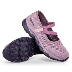 Autumn New Mesh Breathable Casual Shoes Women 2022 Comfort Light Walking Shoes Slip on Flat Mom Shoes Non-slip Chaussure Femme