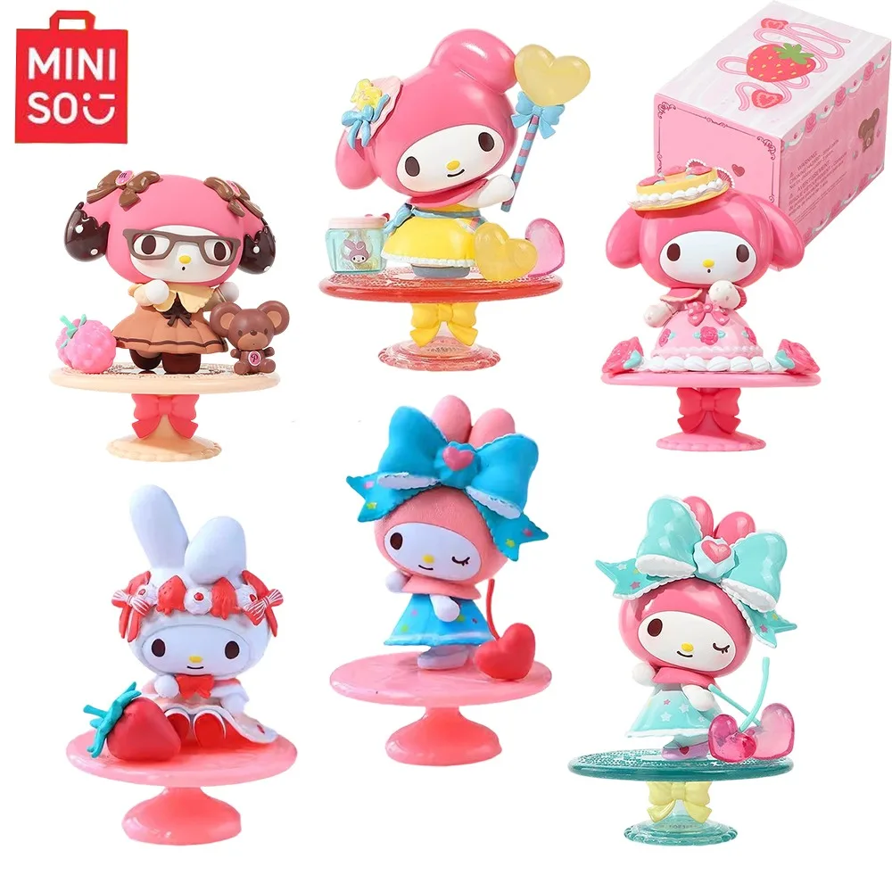 

Miniso Sanrio My Melody Afternoon Tea Series Blind Box Action Figures Collection Mystery box Doll Decoration Girl Gift Toy