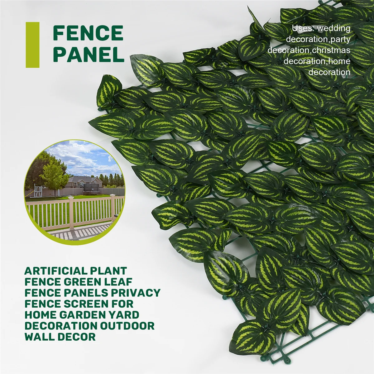 AT77 سياج نبات اصطناعي لوحات سياج أوراق خضراء شاشة سياج الخصوصية للمنزل حديقة ديكورات للباحة ديكور جدران خارجي