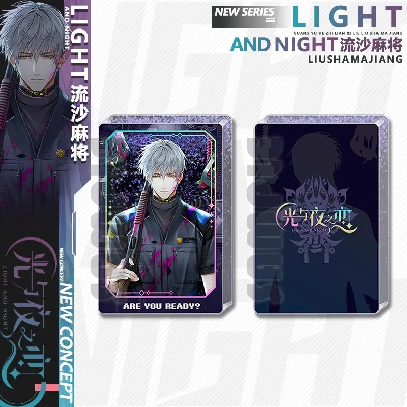 Anime Light and Night Osborn Evan Sariel Charlie Jesse Cosplay Acrylic card brick quadrel Decoration Ornament Quicksand mahjong