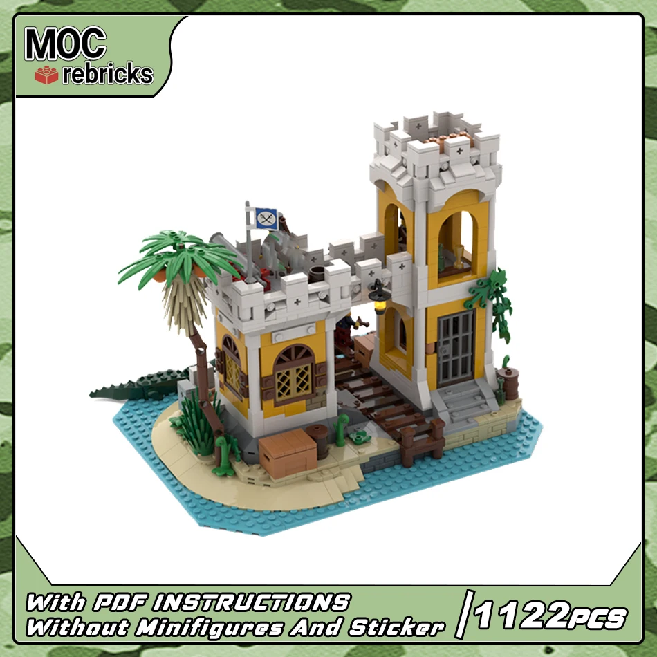 Street View Architecture Series Medieval Castle MOC-125105 Building Block DIY Model Collection Experts Education Brick Toys Gift