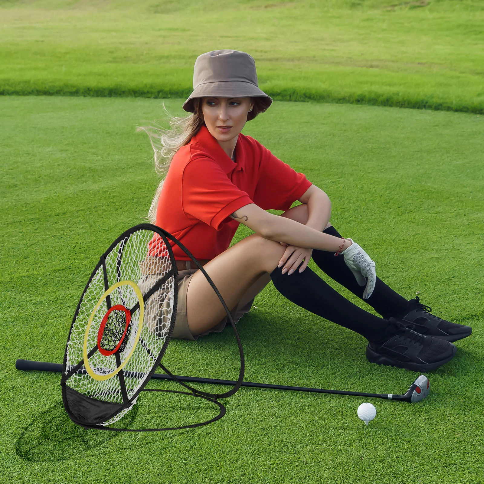 

Golf Chipping Net Folding Ball Bag Efficient Ball Capture for Outdoor Indoor Golf Practice Target Training Chipping Net