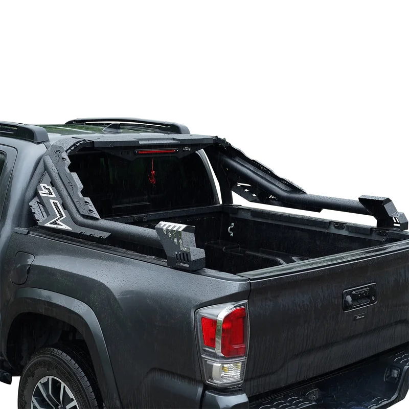 Factory Hot Selling Car 4X4 Accessories Universal Customization Sports LED Light Roll Bar Tacoma L200 (Black)