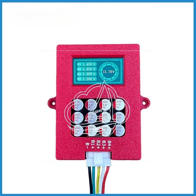 4S/6S Lithium Iron Phosphate & Titanate Battery Balancer with Voltage Display, Active Equalizer