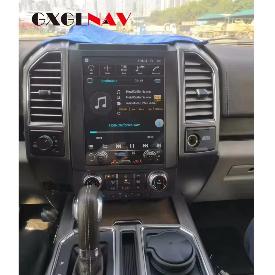 Android 15 Car Radio For Ford F150 2015-2021 Automotive Multimedia Vertical Screen Carplay GPS NavIgation Head Unit