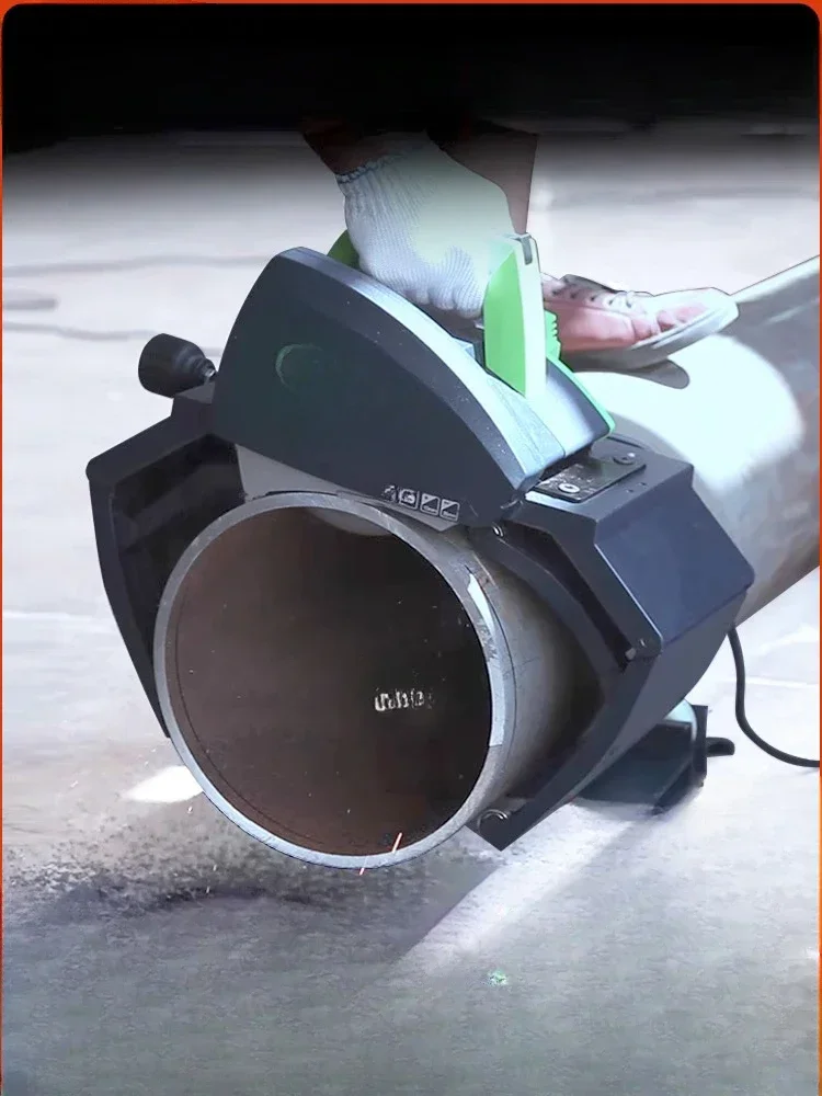 

Small handheld cutting machine for plastic, stainless steel, and iron pipe materials