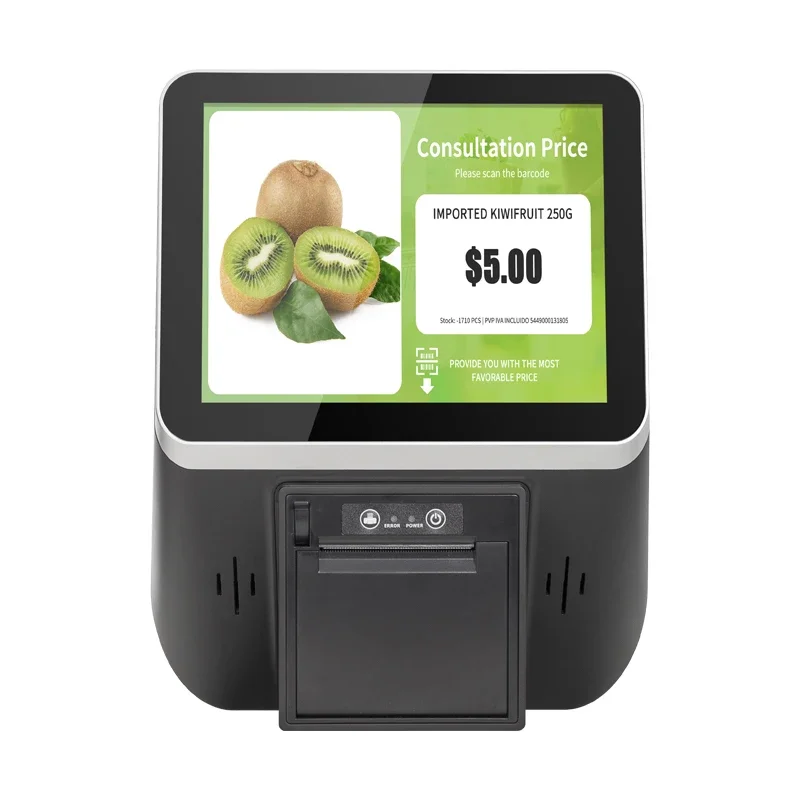 

Low price 8 inch wall mounted price checker android thermal mini printer pos printer