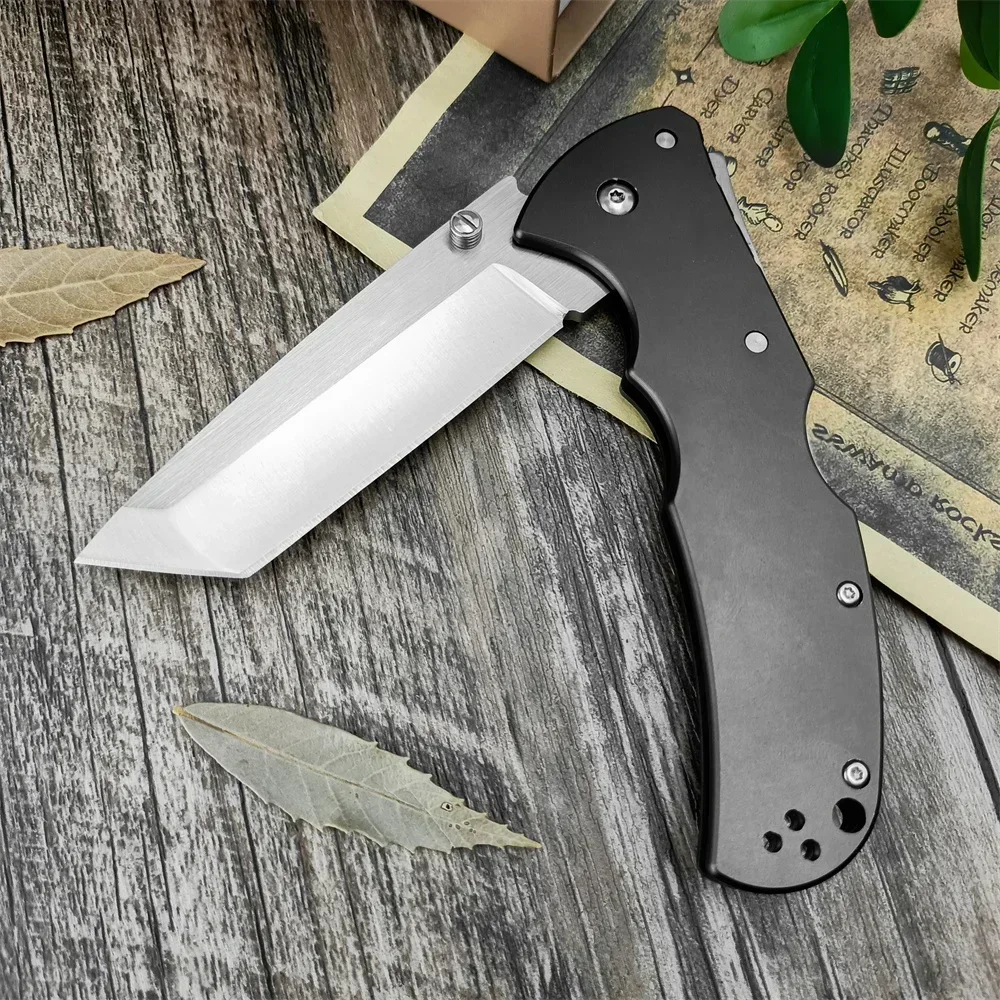 Code Pocket folding Knife Outdoor Survival Knife Camping Hunting EDC Tool D2 Tanto blade T6 aluminum handle gift