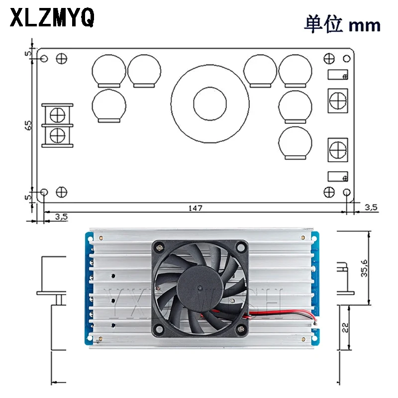 800W DC-DC Step-Down Power Supply High Power Buck Converter 30A Solar Stabilizers CV CC Adjustable DC 20V-70V Voltage Regulators