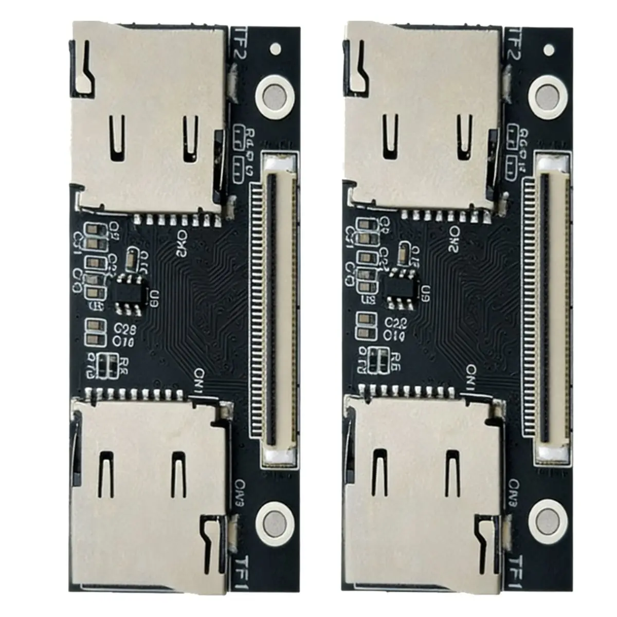 【★2026 Popular♠】2 Pcs Expansion Network Interface Card Hard Drive Adapter TF Card Adapters in-Vehicle NAS Systems-Not with
