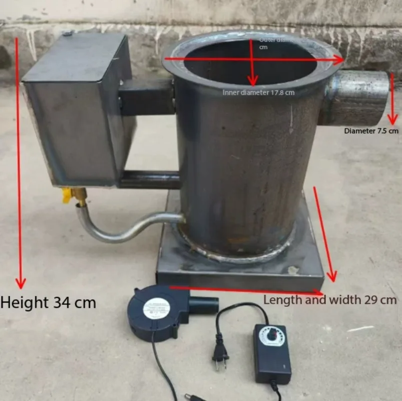New Waste Combustion Stove Warm Air Hot Blast Stove Heating Cooking Vegetables Greenhouse Warming Rural Household
