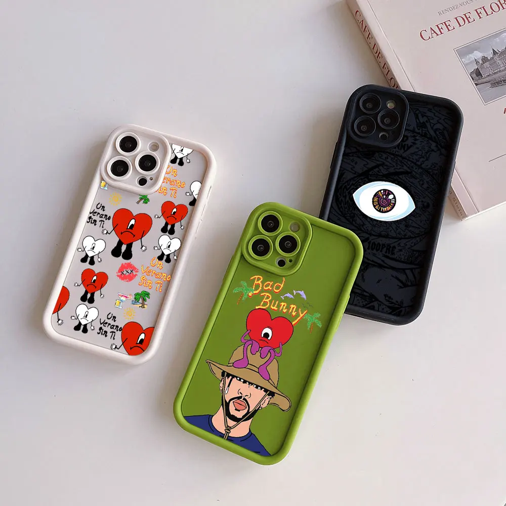 Yo Perreo Sola Bad Bunny Camera Protection Case For iPhone 15 14 13 12 11 Pro Max Mini XR XS X 8 Plus Soft TPU Back Cover Funda