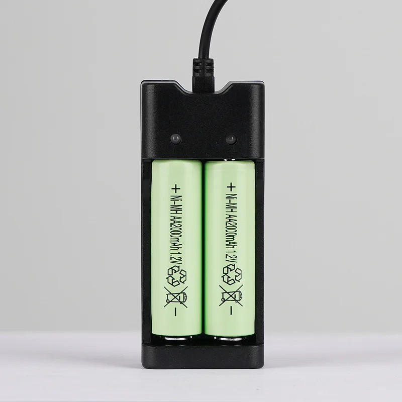 CityTree Battery AA Rechargeable Ni-MH Battery 2000mAh Green NiMH 2A Batteries for Remote Control Toys Clock Mouse