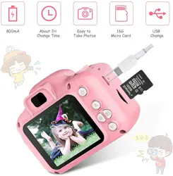 Children's Camera Waterproof 1080P HD Screen Camera Video Toy 8 Million Pixel Kids Cartoon Cute Camera Outdoor Photography Toy