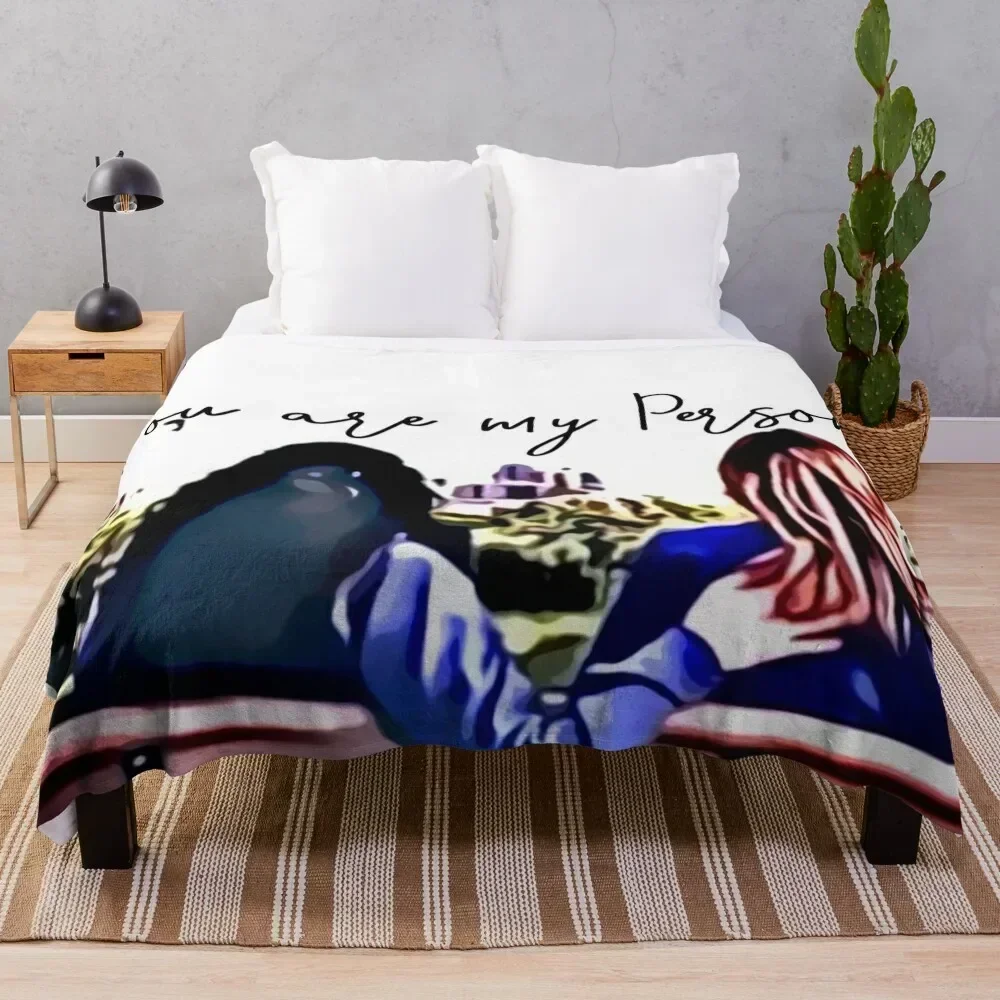 

You are my person- Greys quote Throw Blanket Soft Beds Plaid Furry Sofa Blankets
