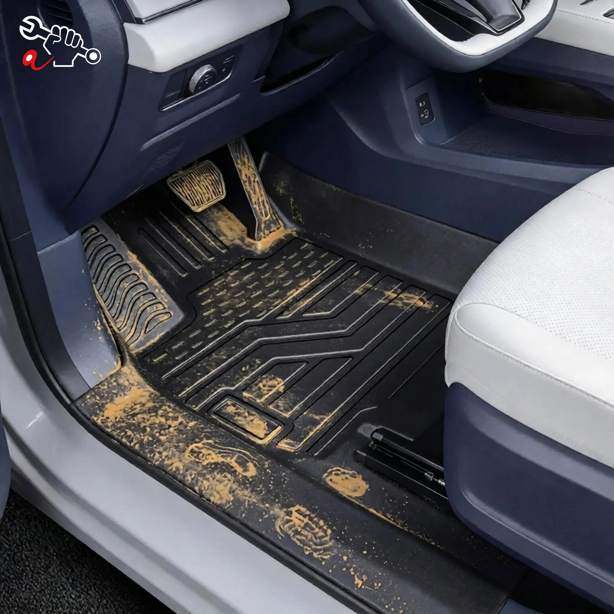 Left-Hand Drive Car Custom Fit Floor Mat For Chery Fengyun T11 Exeed ET8 Exlantix ET8 2025-2026 Waterproof Odorless Durable Mat