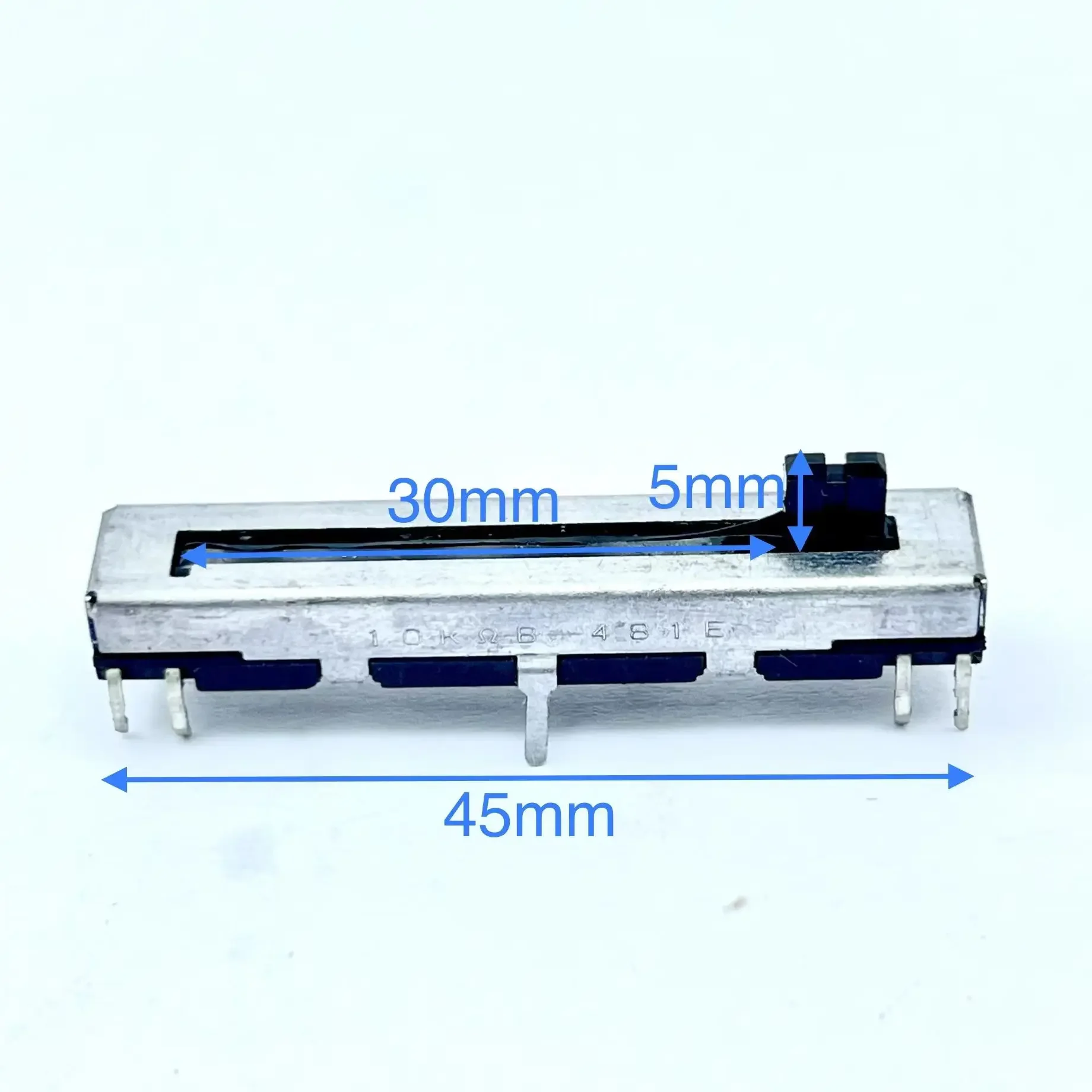 1PCS Special Push Rod Shear Potentiometer for  Electronic Organs 4.5Cm Mono B10k B100kwith 5Mm Long Midpoint Handle