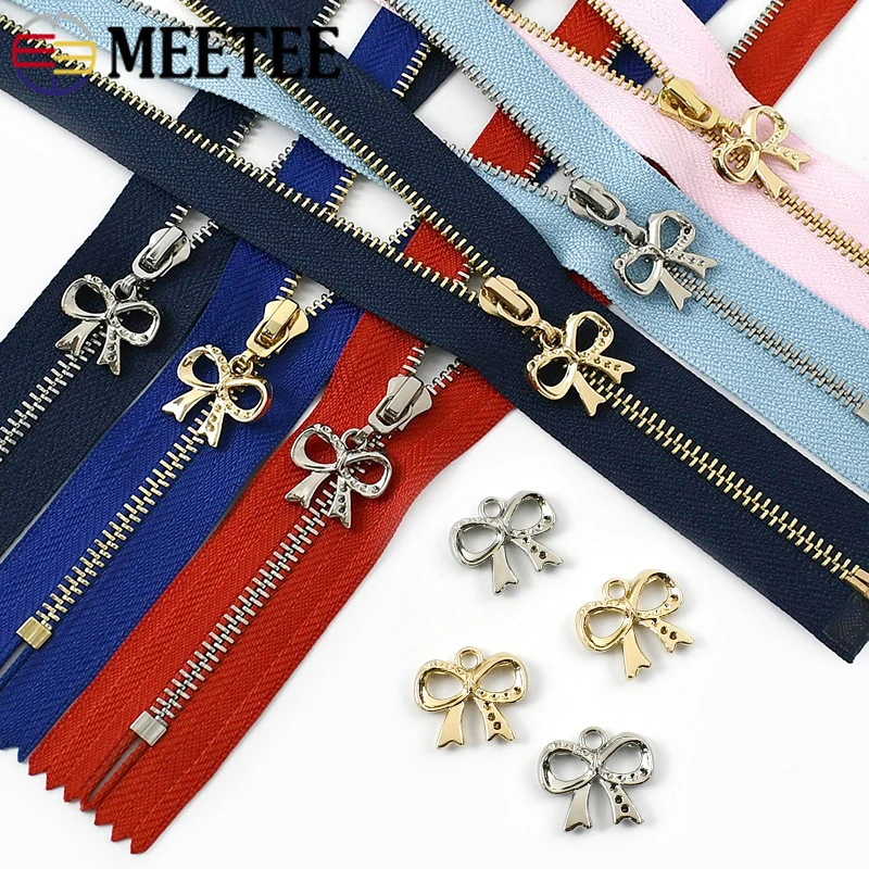

5Pcs 15-70cm Metal Zippers Close/Open End Zip Closure for Bag Clothes Jacket Decor Zipper Repair Kits DIY Sewing Accessories