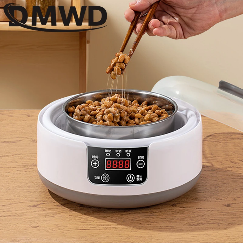 DMWD 110V/220V Multifunctional Yogurt Maker Automatic Leben Enzyme Fermentation Machine DIY Yogurt  Natto Rice Wine Ferment Tool