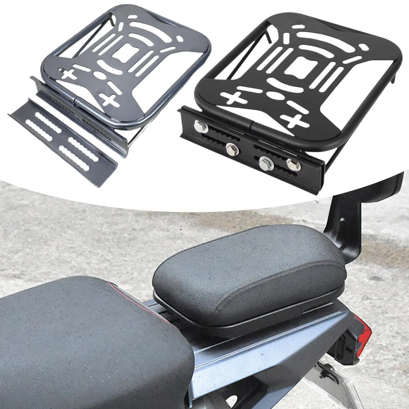 

Motorcycle Rear Cargo Rack for Electric Scooters Installation Accessory