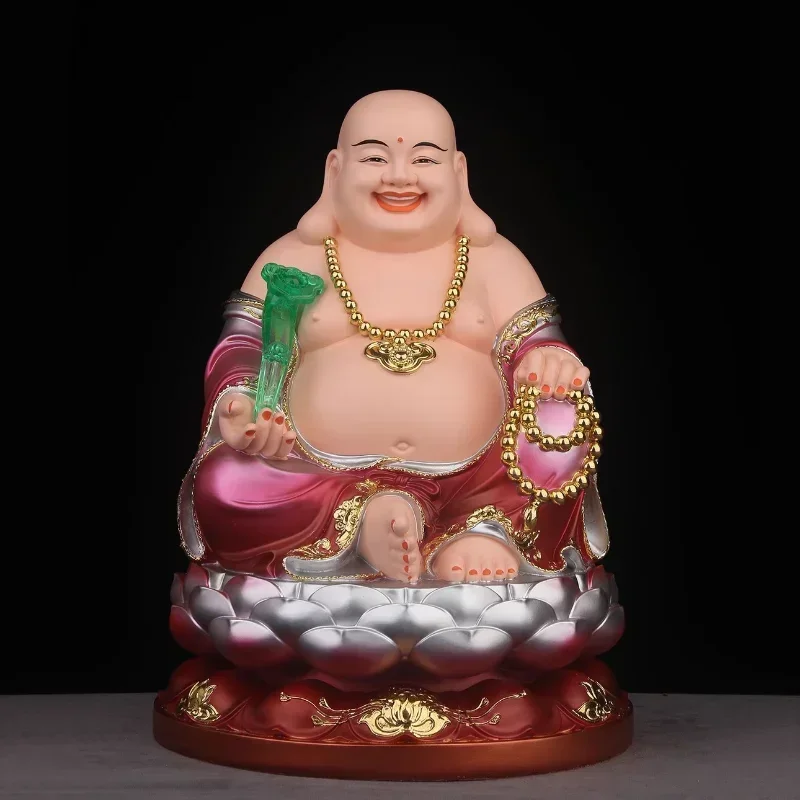 1PCS Pure Copper Guanyin Buddha Statue Shakyamuni Mani Ksitigarbha King Big Belly Maitreya Laughing Buddha Ornament Feng Shui