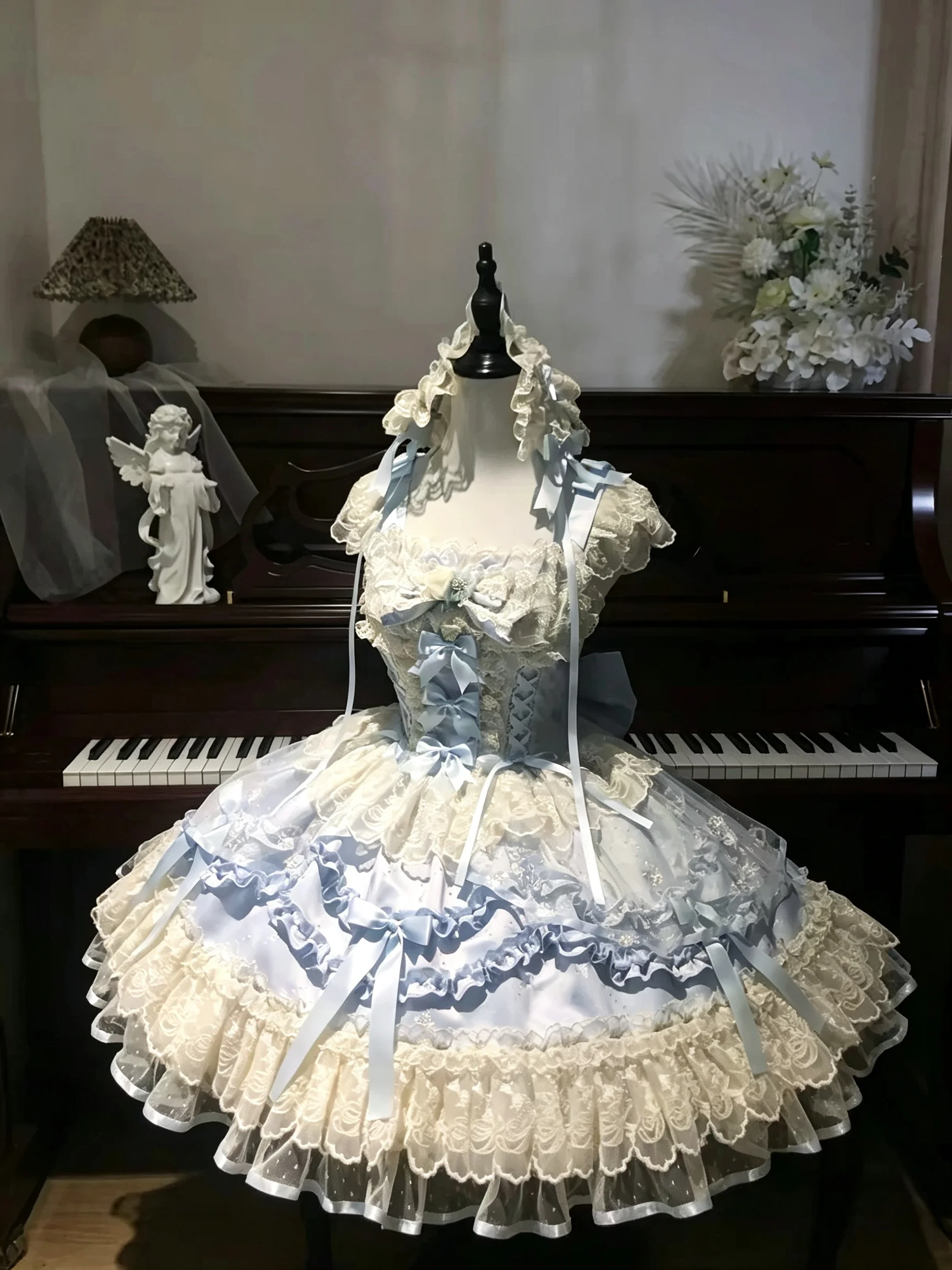 Original Dreaming Sweet Sugar Girl Lolita Ballet Style JSK Princess Dress Dress Thin Seasonless for Girls