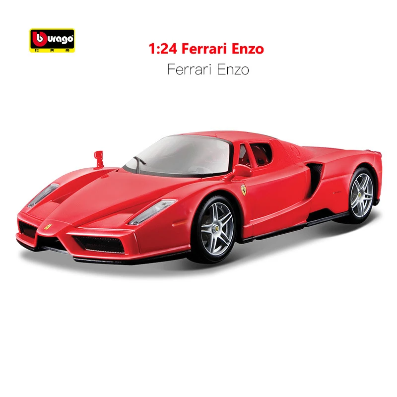 Bburago Ferrari Enzo Ferrari 488 GTB Supercars 1:24 Alloy Diecast Cars Model Toy Collection Gift For Adults Children