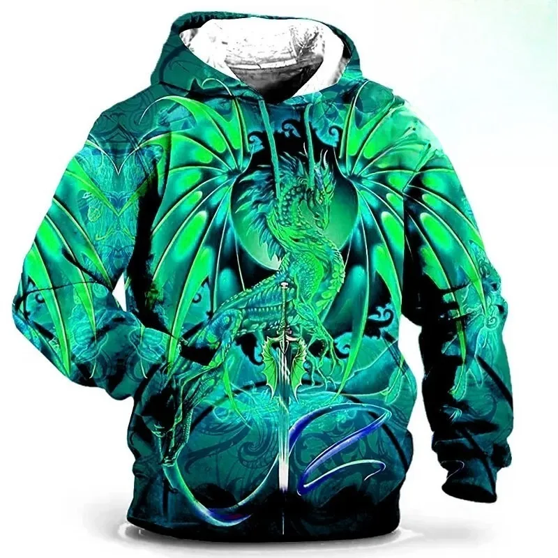 أحدث صيحات الموضة لعام 2025 ملابس رجالية بغطاء للرأس ملابس رياضية مطبوعة ثلاثية الأبعاد للخريف بأكمام طويلة #4