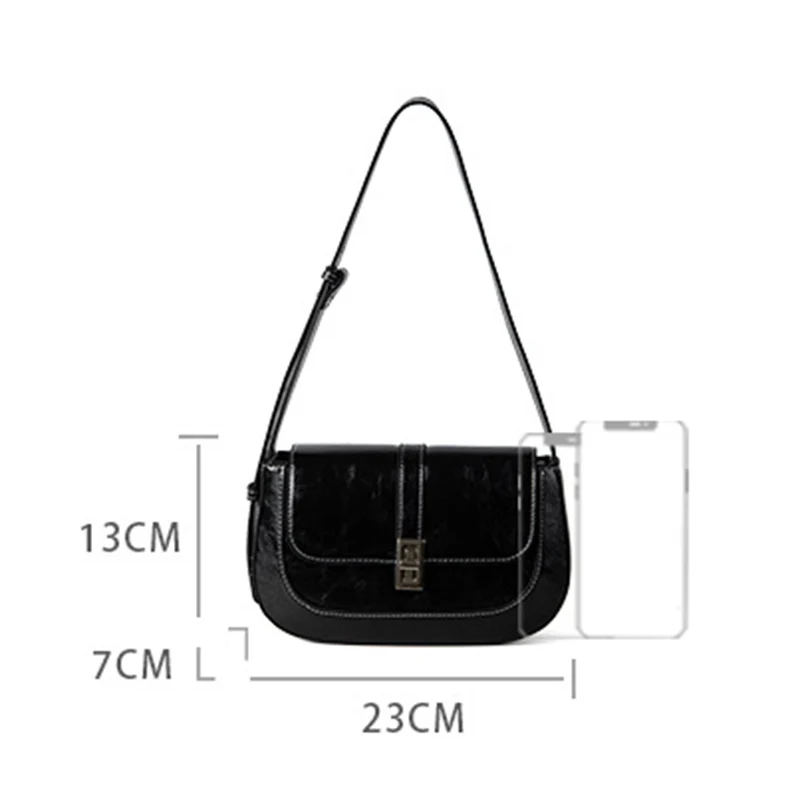 Bolso de hombro Formeki para mujer, bolso de lujo de diseñador que combina con todo, bolso femenino Vintage de moda Ind conciso