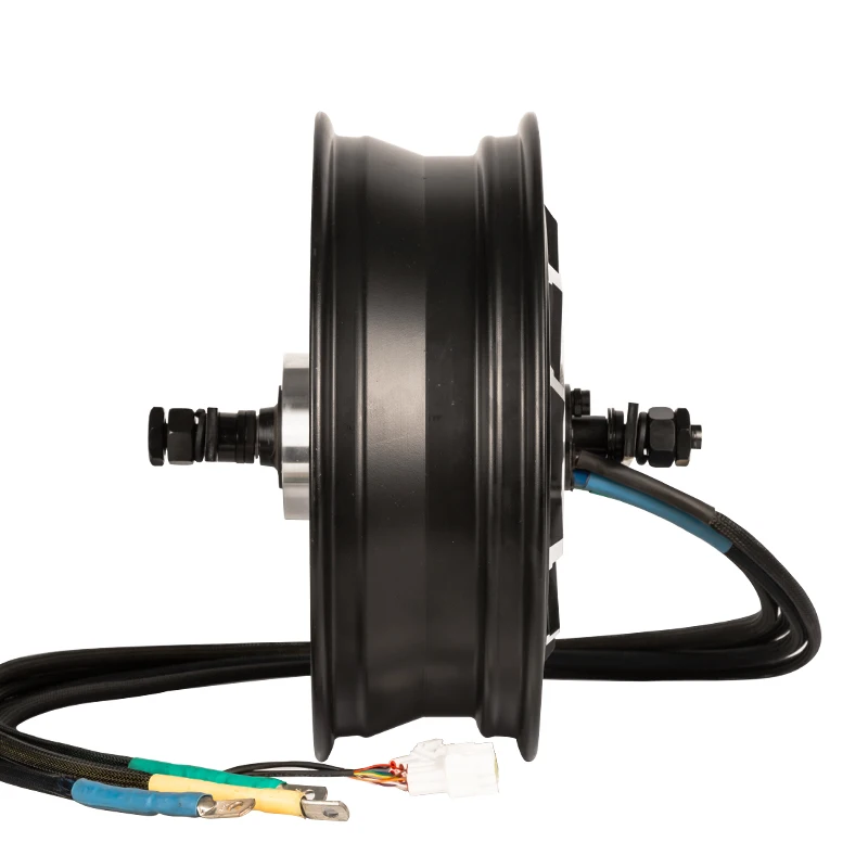 YMMOTOR 13*3.5inch WP 3KW 283 V3 WP Brushless Electric Wheel Hub Motor For Motorcycle