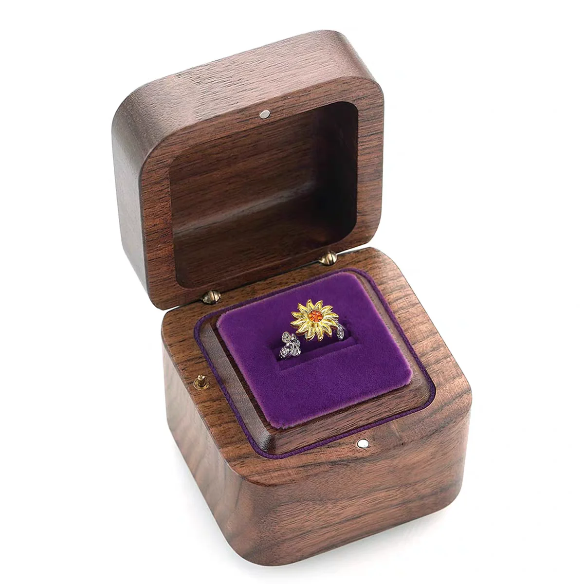 Roosiking  Ring Box Music Box ♫One Love ♫ Jewelry Organizer Family Valentine's Day Christmas New Year Gift