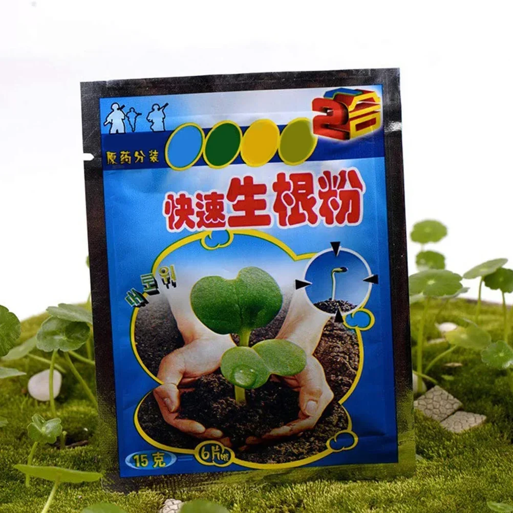 8 Bags Fast Rooting Powder Rooting Hormone Powder Improve Flowering Survival Rate Plants Grow Cut Dip Powder Fertilizer