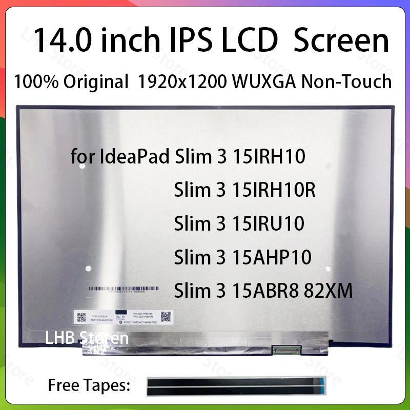 15.3 Inch LCD Screen for Lenovo IdeaPad Slim 3 15IRH10 15IRH10R 15IRU10 15AHP10 15ABR8 82XM  Display Matrix Panel Replacement